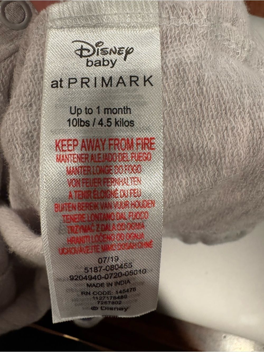 Aristocats Disney Baby Primark Snap Overalls Up to 1 Month - Picture 4 of 4